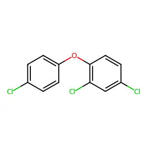 2,4,4'-三氯二苯醚 structure
