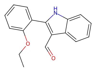 1H-Indole-3-carboxaldehyde, 2-(2-ethoxyphenyl)- structure
