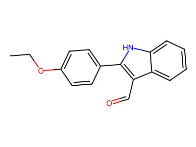 2-(4-ethoxyphenyl)-1H-indole-3-carbaldehyde structure