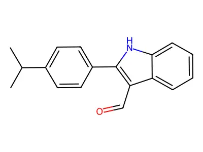 2-(4-Isopropylphenyl)-1H-indole-3-carbaldehyde structure