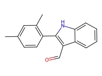 2-(2,4-dimethylphenyl)-1H-indole-3-carbaldehyde structure