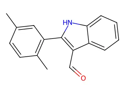 2-(2,5-二甲基苯基)-1H-吲哚-3-甲醛 structure