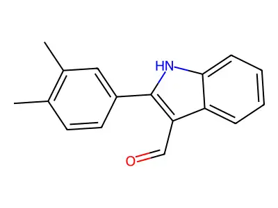 2-(3,4-dimethylphenyl)-1H-indole-3-carbaldehyde structure