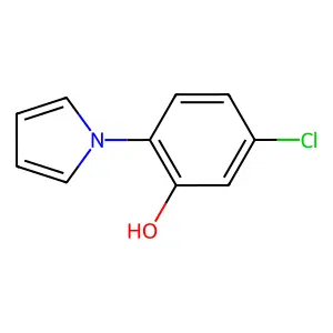 5-chloro-2-(1H-pyrrol-1-yl)phenol structure