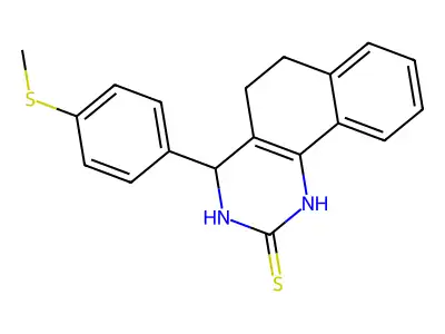4-[4-(Methylsulfanyl)phenyl]-3,4,5,6-tetrahydrobenzo[h]quinazoline-2-thiol structure