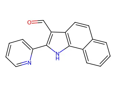 2-pyridin-2-yl-1H-benzo[g]indole-3-carbaldehyde structure