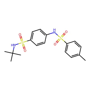 N-[4-(tert-butylsulfamoyl)phenyl]-4-methylbenzenesulfonamide structure