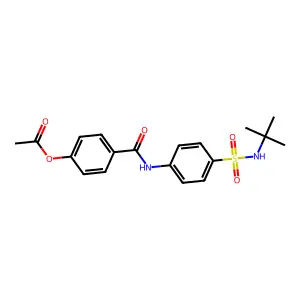 4-{[4-(Tert-butylsulfamoyl)phenyl]carbamoyl}phenyl acetate structure
