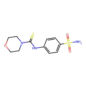 N-(4-sulfamoylphenyl)morpholine-4-carbothioamide structure