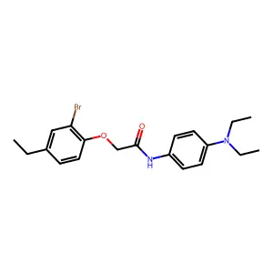 2-(2-bromo-4-ethylphenoxy)-N-[4-(diethylamino)phenyl]acetamide structure