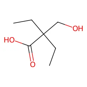 2-乙基-2-(羟甲基)丁酸 structure