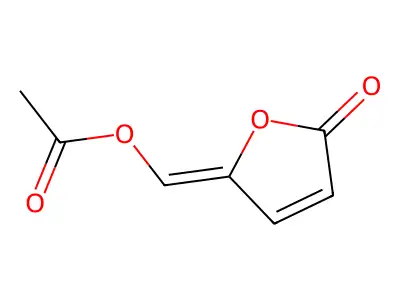 5-Acetyloxymethylene-2(5H)-furanone structure