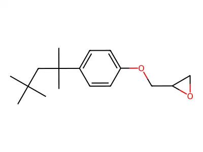 2-{[4-(1,1,3,3-Tetramethylbutyl)phenoxy]methyl}oxirane structure