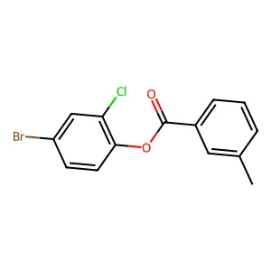 4-Bromo-2-chlorophenyl 3-methylbenzoate structure
