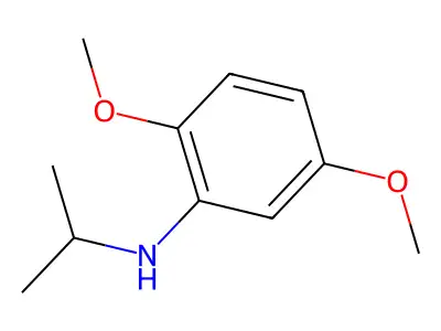 N-isopropyl-2,5-dimethoxyaniline structure