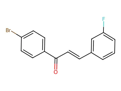 1-(4-Bromophenyl)-3-(3-fluorophenyl)prop-2-en-1-one structure