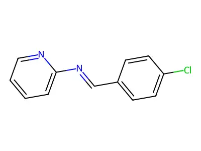 (4-氯亚苄基)吡啶-2-基胺 structure