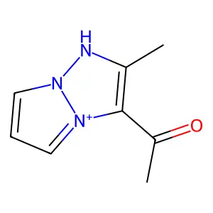 1-(2-methyl-1H-pyrazolo[1,2-a]triazol-4-ium-3-yl)ethanone structure