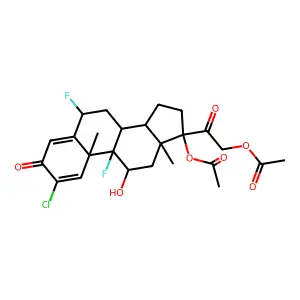 C25H29ClF2O7 structure