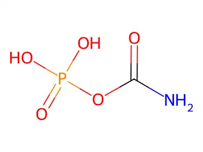 氨甲酰磷酸 structure