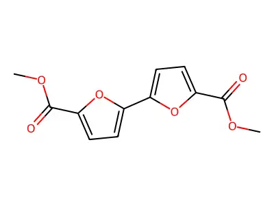 Dimethyl 2,2'-bifuran-5,5'-dicarboxylate structure