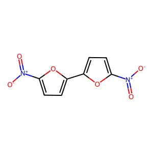 2,2'-Bifuran, 5,5'-dinitro- structure