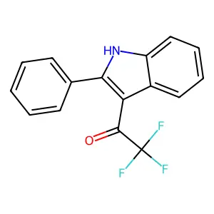 2,2,2-trifluoro-1-(2-phenyl-1H-indol-3-yl)-1-ethanone structure