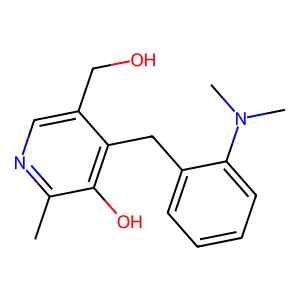 4-[[2-(Dimethylamino)phenyl]methyl]-5-(hydroxymethyl)-2-methylpyridin-3-ol structure