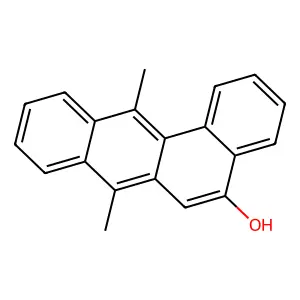 BENZ(a)ANTHRACEN-5-OL, 7,12-DIMETHYL- structure
