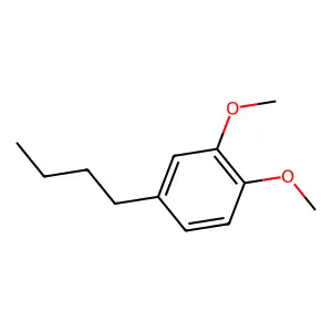 4-Butyl-1,2-dimethoxybenzene structure