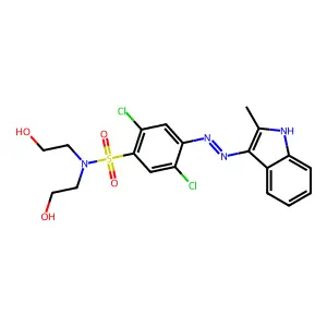 C19H20Cl2N4O4S structure