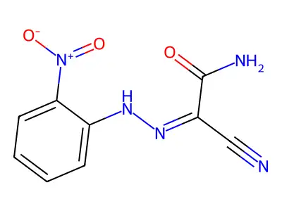 Acetamide, 2-cyano-2-[(2-nitrophenyl)hydrazono]- structure