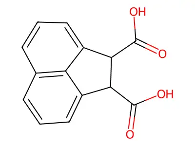 1,2-Acenaphthylenedicarboxylic acid, 1,2-dihydro- structure