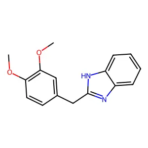 2-[(3,4-dimethoxyphenyl)methyl]-1H-1,3-benzodiazole structure