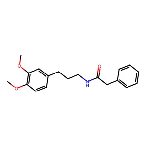 N-[3-(3,4-dimethoxyphenyl)propyl]-2-phenylacetamide structure