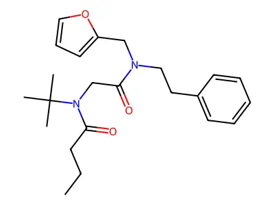 N-tert-Butyl-N-(2-{[(furan-2-yl)methyl](2-phenylethyl)amino}-2-oxoethyl)butanamide structure