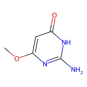 2-Amino-4-hydroxy-6-methoxypyrimidine structure