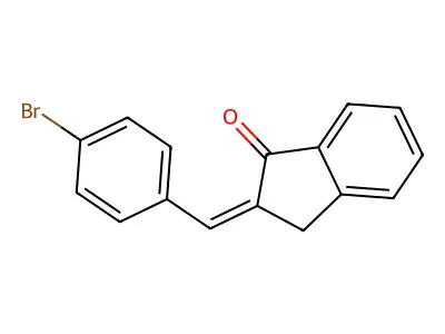 2-[(4-Bromophenyl)methylidene]-2,3-dihydro-1H-inden-1-one structure