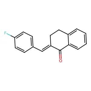 (2E)-2-((4-Fluorophenyl)methylene)-3,4-dihydro-1(2H)-naphthalenone structure