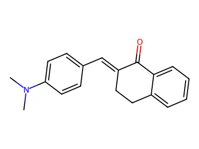 (2E)-2-[[4-(Dimethylamino)phenyl]methylene]-3,4-dihydro-1(2H)-naphthalenone structure