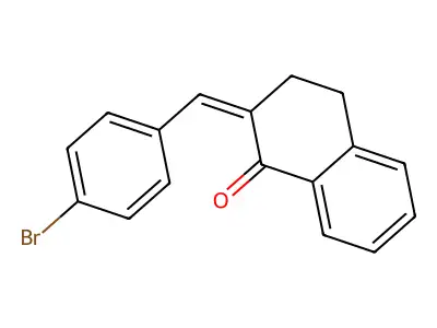 (Z)-2-(4-bromobenzylidene)-3,4-dihydronaphthalen-1(2H)-one structure
