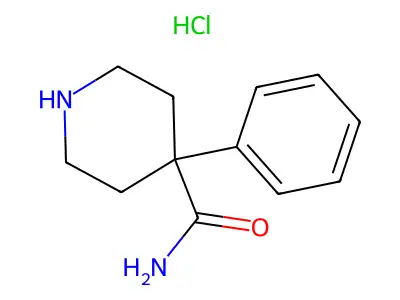 4-Phenylpiperidine-4-carboxamide monohydrochloride structure