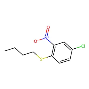 1-(Butylthio)-4-chloro-2-nitrobenzene structure