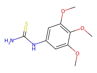 N-(3,4,5-Trimethoxyphenyl)thiourea structure