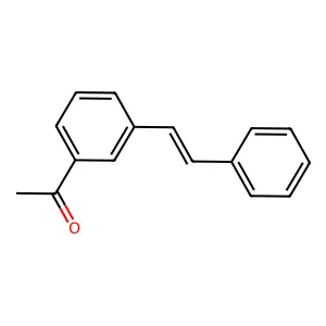 Ethanone, 1-[3-(2-phenylethenyl)phenyl]- structure