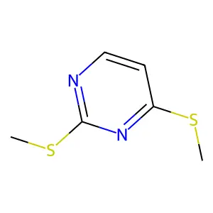 Pyrimidine, 2,4-bis(methylthio)- structure