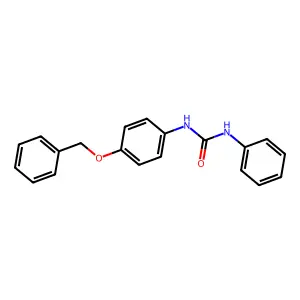 1-Phenyl-3-(4-phenylmethoxyphenyl)urea structure