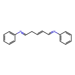N,N'-2-戊烯-1,5-二基叉双苯胺 structure