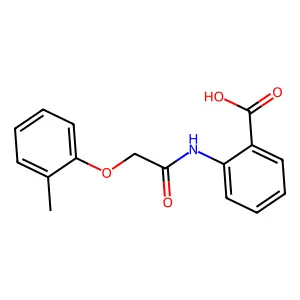 2-{[(2-Methylphenoxy)acetyl]amino}benzoic acid structure