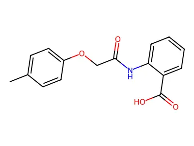 2-[2-(4-Methylphenoxy)acetamido]benzoic acid structure